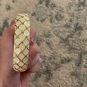 Kate Spade White and Gold Bangle